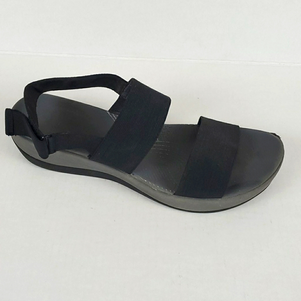 Clark black sandals women size 10
